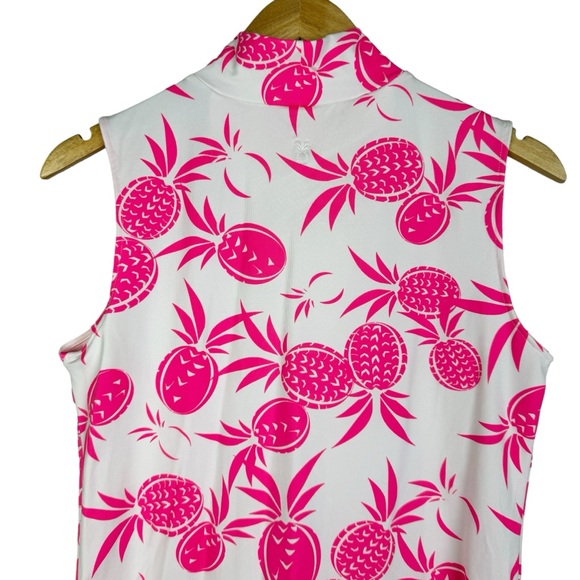 Dudley Stephens Maxi Dress Swim Coverup Size Small Hot Pink White - Picture 7 of 9